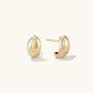 Curved Water Drop Earrings Gold/Silver [Fast Shipping]