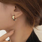 Hammered Metal Hoop Earrings Gold/Silver [Pre-order Item]