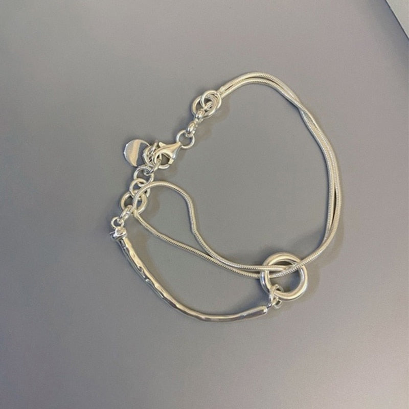 マンテルレイヤードブレスレット　シルバー 　【予約商品】