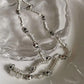 Silver Skull Accent Necklace Silver [Pre-order item]