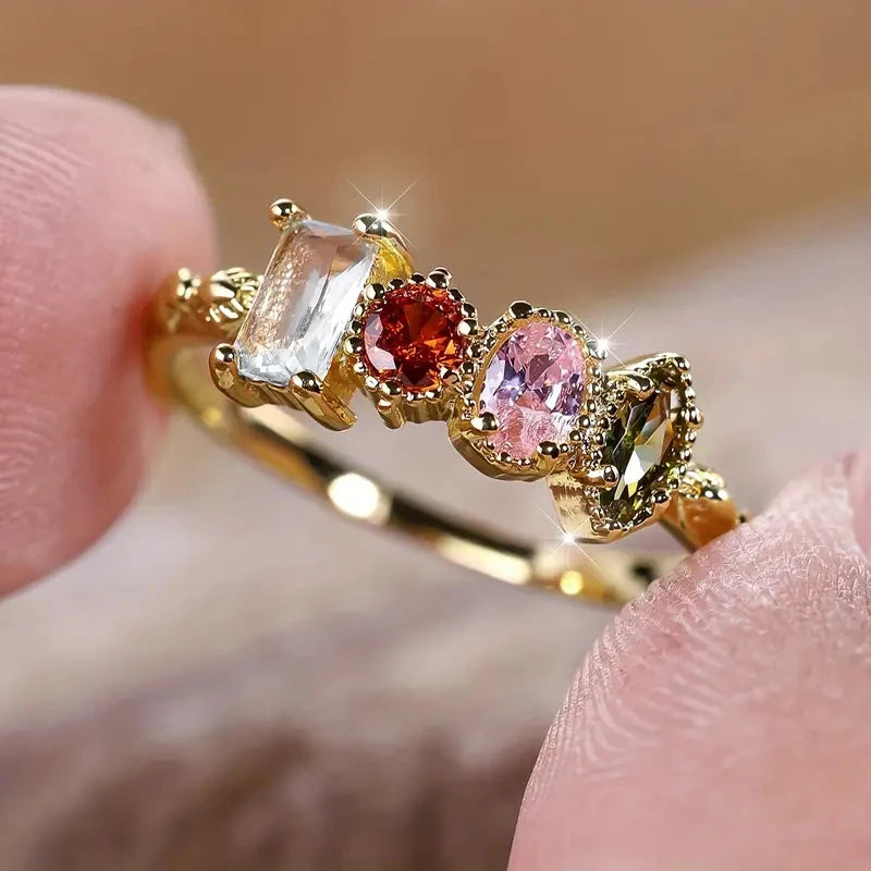 Shine Gem Mix Ring [Pre-order item]
