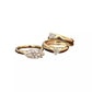 Elegant Curved Ring Set Gold [Pre-order Item]