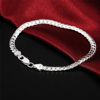 Elegant Snake Silver Bracelet Silver [Pre-order item]