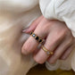 Nocturnal Heart Ring Black/Clear [Pre-order item]