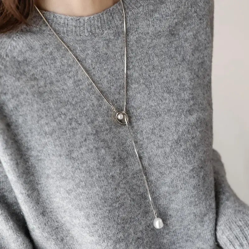ニュアンスパール ロングネックレス【予約商品】