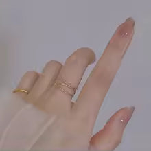 ツイストリボンリング　ゴールド【予約商品】