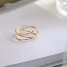 ツイストリボンリング　ゴールド【予約商品】