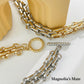 Two-tone heavy chain necklace [Fast delivery]