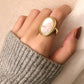Oval Shell Ring Gold/Silver [Fast Shipping]
