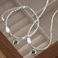Emerald Green Pearl Necklace/Bracelet [Pre-order item]
