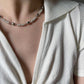 Silver Skull Accent Necklace Silver [Pre-order item]