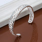 Elegant Lace Cuff Bracelet Silver [Pre-order Item]