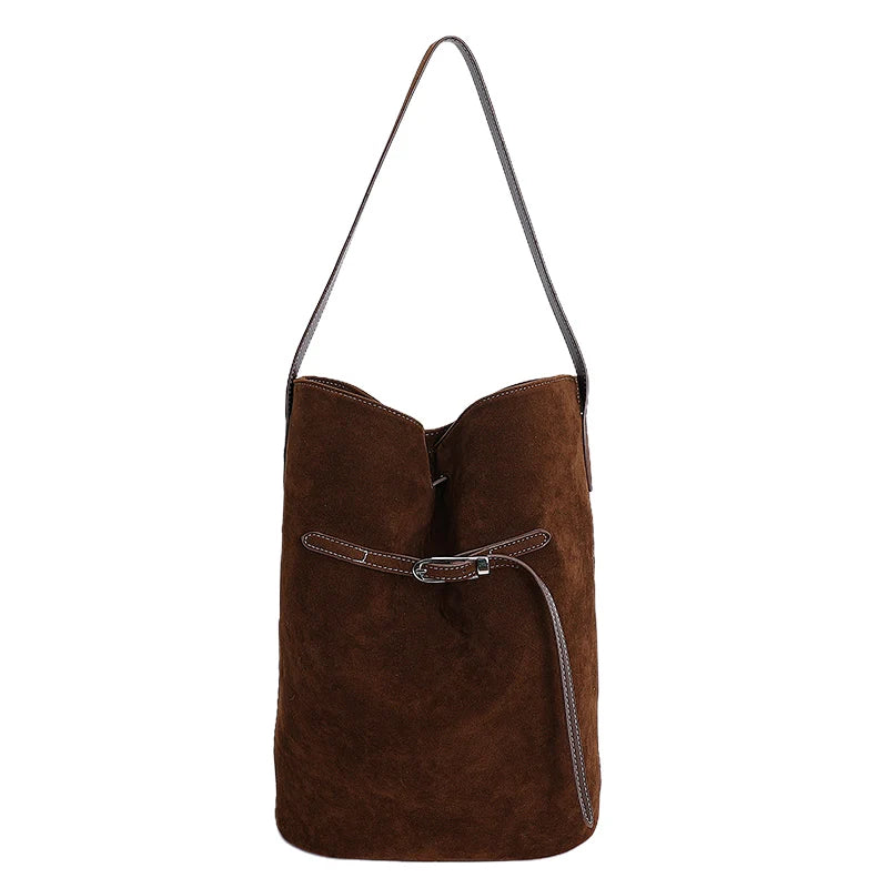 スエードタッチ・ワンハンドルトート 4色【予約商品】