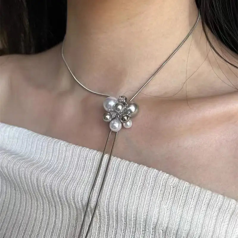 パールフラワー ネックレス/ピアス【予約商品】