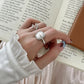 Elegance Moonstone Ring (2 types) [Pre-order item]