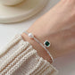 Emerald Green Pearl Necklace/Bracelet [Pre-order item]