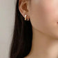 Modern Minimal Square Earrings Silver/Gold [Pre-order Item]