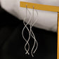 Elegant Wave Earrings Gold/Silver [Pre-order Item]