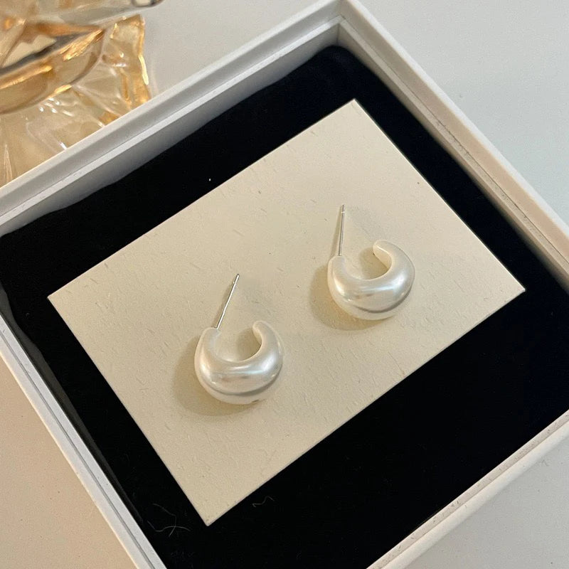 ミルキーボリュームフープピアス【スピード配送】