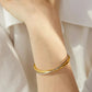 Two-tone cross bangle [Pre-order item]