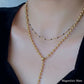 Middle Ball Chain Necklace Gold/Silver [Fast Shipping]