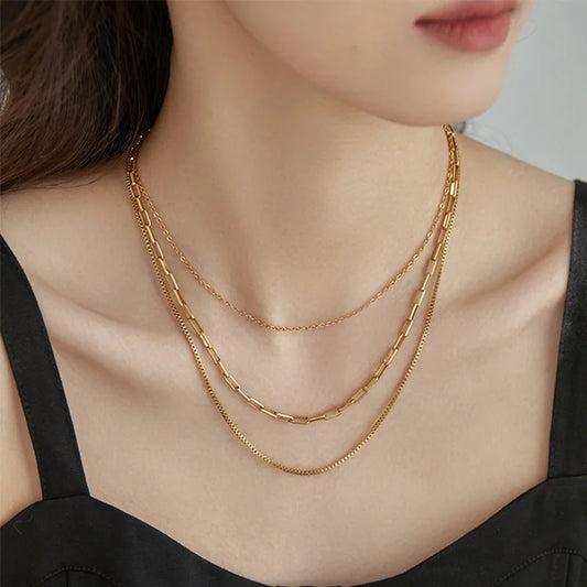 3-Layer Necklace Gold [Fast Shipping]