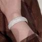 Shining Textured Bangle Silver [Pre-order Item]