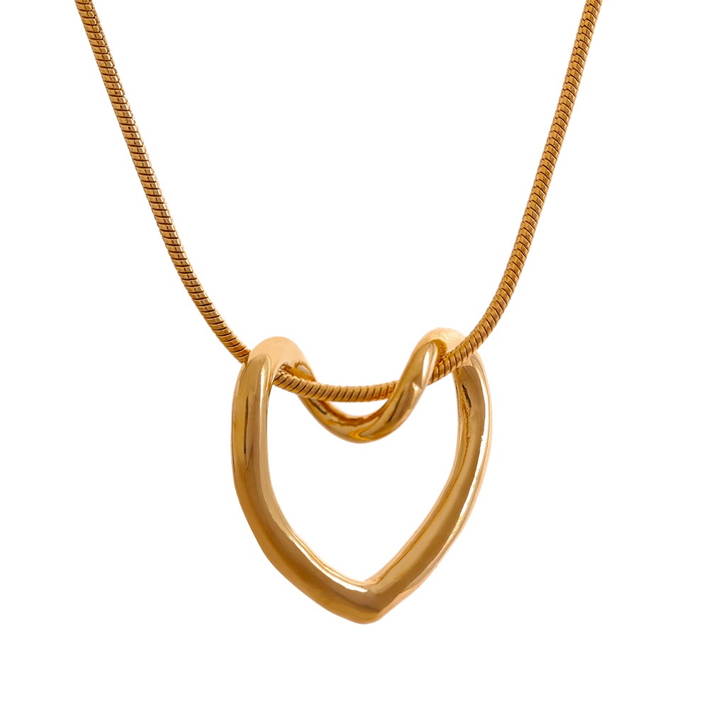 Heart Twist Necklace Gold/Silver [Fast Shipping]