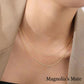 Layered delicate chain necklace gold [Fast delivery]