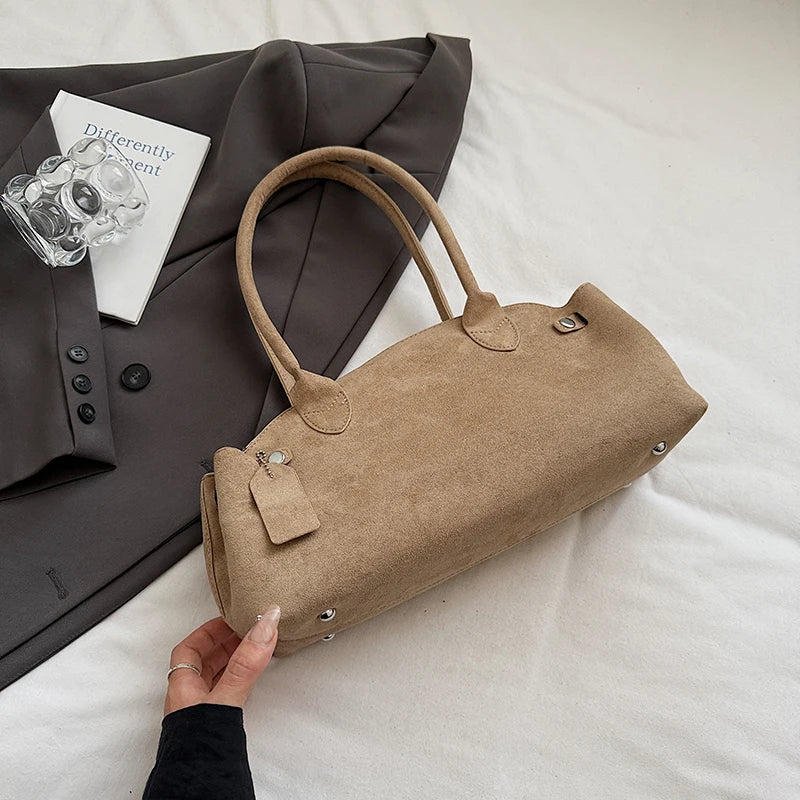 スリムライン フェイクスエードバッグ　5色【予約商品】