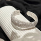 Shining Textured Bangle Silver [Pre-order Item]