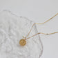 Leaf Sculpture Pearl Necklace Gold [Pre-order item]