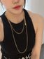 Double Glow Necklace Silver/Gold [Outlet Item]