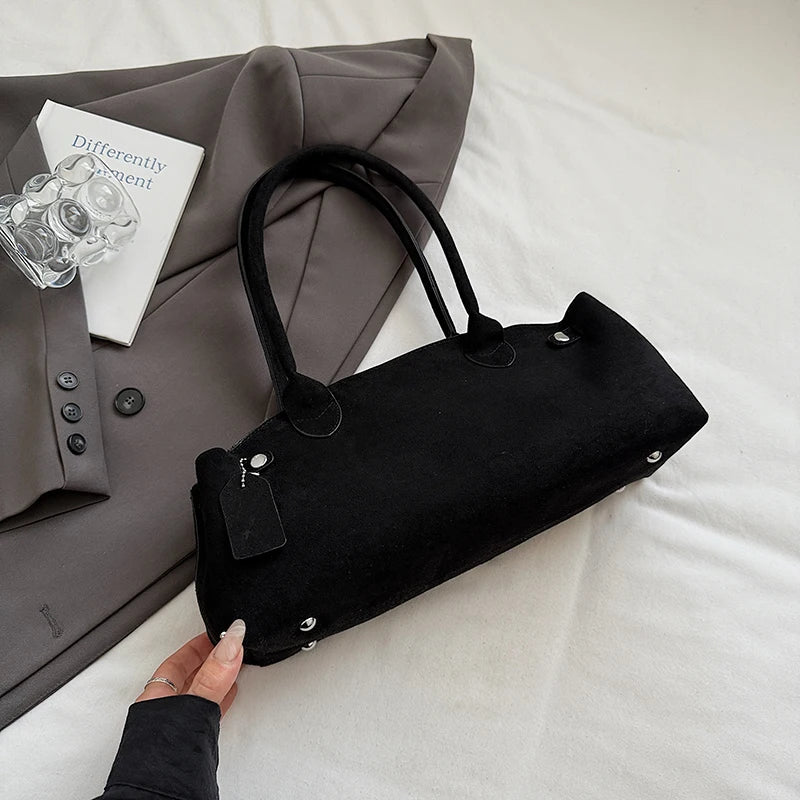 スリムライン フェイクスエードバッグ　5色【予約商品】