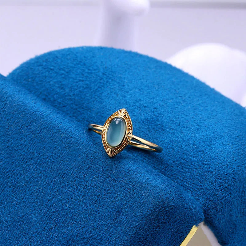 Antique oval stone ring [Pre-order item]