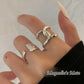 Interlocking Silver Ring [Fast Shipping]