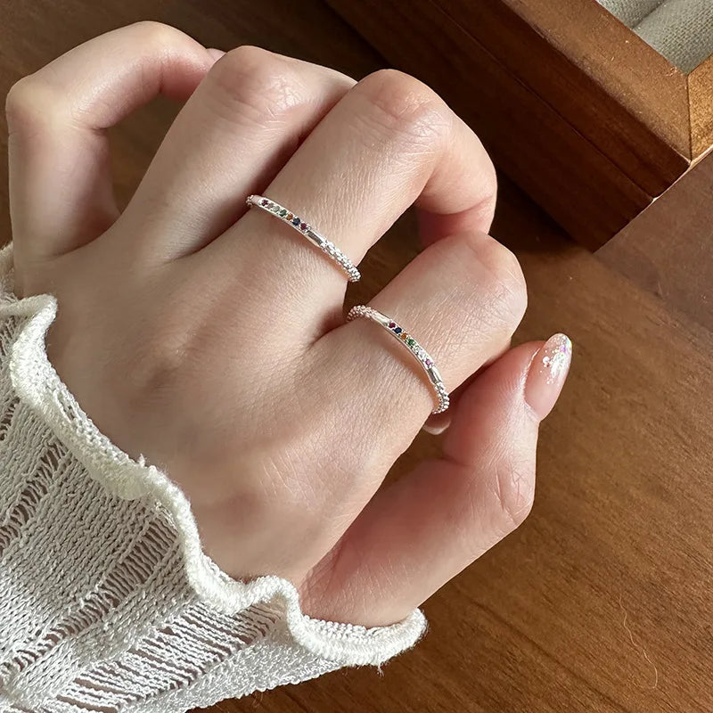 Rainbow Moonstone Silver Ring [Pre-order Item]