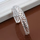 Elegant Lace Cuff Bracelet Silver [Pre-order Item]