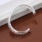 Elegant Lace Cuff Bracelet Silver [Pre-order Item]