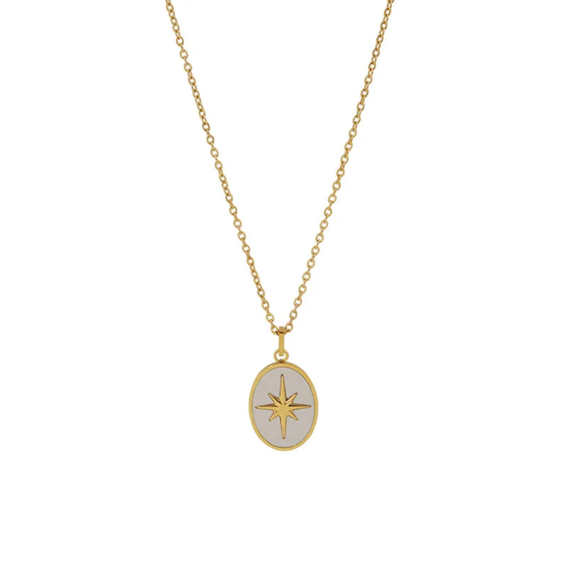 North Star Shell Pendant Necklace [Pre-order item]