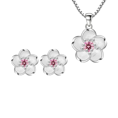 Sakura Jewelry Necklace and Earrings Set [Pre-order Item]