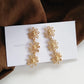 Triple Flower Earrings/Earrings Gold [Pre-order item]