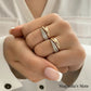 Crystal Arch Ring Gold [Fast Shipping]
