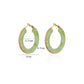 Color Glow Hoop Earrings 8 colors [Pre-order item]