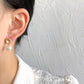 Nuance Round Freshwater Pearl Earrings Gold [Pre-order Item]