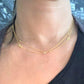 Initial &amp; Stone Necklace Silver/Gold [Pre-order Item]