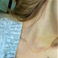 Initial &amp; Stone Necklace Silver/Gold [Pre-order Item]