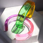 Clear Colorful Two-tone Bangle [Pre-order Item]