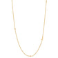 Initial &amp; Stone Necklace Silver/Gold [Pre-order Item]