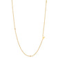 Initial &amp; Stone Necklace Silver/Gold [Pre-order Item]